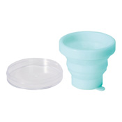 Collapsible Portable Gargling Cup, W483 Light Blue / Toiletries