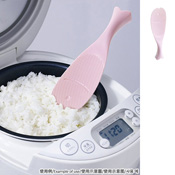 可站立魚造型飯匙 (粉色)/ 廚房用品