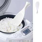 可站立鱼造型饭匙 (白色)/ 厨房用品