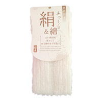 Fluffy Silk & Cotton Body Towel, B540 White / Bath Goods