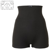 Kisyu-Hadaki, Women's Stomach-Wrap Shorts, Cotton Blend, Jet Black
