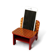 [Smartphone Holder] Speaker Chair, Chair Type / Hemp Leaf (Red) 