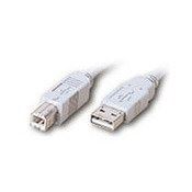 USB 2.0 Cable A–B Type, Ivory