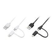 Lightning/MicroUSB to USB Charge Sync Cable