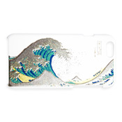 iPhone6/6S 手機殼 高盛蒔繪 海浪富士(白)