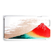 iPhone 6/6S Cover, Takamori Makie, Red Fuji (White)