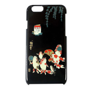 iPhone6/6S 手機殼 高盛蒔繪 金魚戲畫