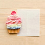 Kurukuru Cupcake Mini Card, Sweet Macaron
