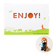 nanoblock® Postcard, Red Panda, Gift
