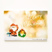 nanoblock® Christmas Card, Santa & Wreath, B