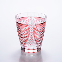 Old-Fashioned Glass Shou, Medium, Gold Red 