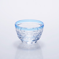 Sakazuki Cup Hexagonal Design, Blue 