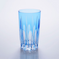 長玻璃杯 水滴 藍色