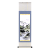 Karu! JIKU Series Hanging Scroll Tapestry, Colorful Landscape 