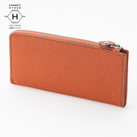 Shade Long Wallet (L-Shape Zipper) Orange 