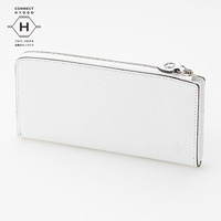 Shade Long Wallet (L-Shape Zipper) White 