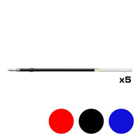 [KOKUYO] Smooth Ballpoint Pen, K2 Mach Ball, Knock Type, Refill x 5