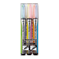 [KOKUYO] Fluorescent Marker, Beetle Tip Dual Color, 3 Color Set
