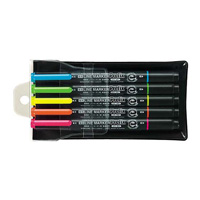 [KOKUYO] Fluorescent Marker, Prefix Twin, 5 Color Set