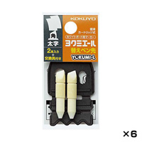 [KOKUYO] Whiteboard Marker, Yokumi-l, Thick Square Tip Replacement Core, 12