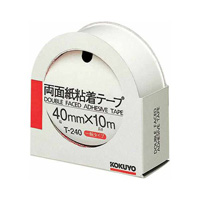 [KOKUYO] 両面紙粘着テープ 40mm x 10m カッター付き