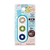 [KOKUYO] Doughnut Sticker Stamp (Flower) Refill