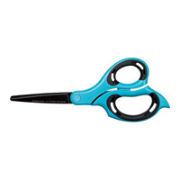 [KOKUYO] Scissors, Airofit, Wave, Super-Glueless Blades, Blue