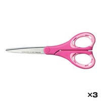 [KOKUYO] Scissors, Airofit, Slim, Normal Blades, Peach, 3