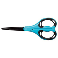 [KOKUYO] Scissors, Airofit, Wide, Super Glueless Wide Blades, Blue