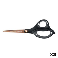 [KOKUYO] Scissors, Airofit Superior, Titanium Glueless Blades, 3