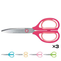 [KOKUYO] Scissors, Airofit Saxa, Wide, Normal Blades, 3