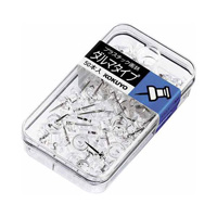 [KOKUYO] Plastic Thumbtacks, Push Pin Type, 50, Transparent