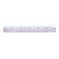 [KOKUYO] Straight Ruler, Recycled PET Resin, 30cm Length, Pink 