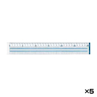 [KOKUYO] Grid Straight Line Ruler, Memory Size 30cm, 5