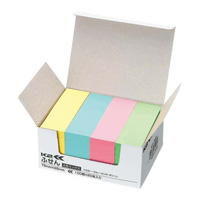 [KOKUYO] Sticky Notes [K2] 75 x 25mm, 4 Colors x 20 