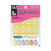 [KOKUYO] Tack Index, Color, Small, 6-Color Assortment, 96 Labels