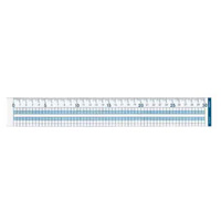 [KOKUYO] Straight Line Grid Ruler, Memory Size, 30cm