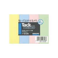 [KOKUYO] Tack Memo, Sticky Notes, 74 x 25.0mm, Mixed Color x 4