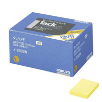[KOKUYO] Tack Memo, Value Pack, Rectangular, 74 x 52mm, Yellow x 10 