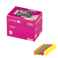 [KOKUYO] Tack Memo, Value Pack, Sticky Notes, 52 x 7.2mm, 4 Fluorescent Colors x 50