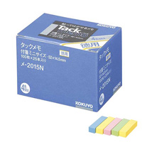 [KOKUYO] Tack Memo, Value Pack, Sticky Notes, 52 x 14.5mm, 4 Colors x 25