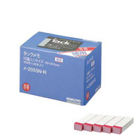 [KOKUYO] Tack Memo, Value Pack, Sticky Notes, 52 x 14.5mm, Red Band x 25
