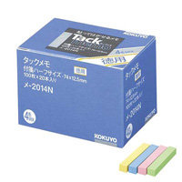 [KOKUYO] Tack Memo, Value Pack, Sticky Notes, 74 x 12.5mm, 4 Colors x 20
