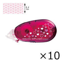 [KOKUYO] Dot Liner Compact (Main Item) Heart Pattern x 10
