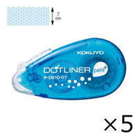 [KOKUYO] Dotliner 滾輪雙面膠 petit+ 拋棄式 強黏性 藍色 x 5