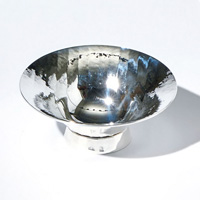 Pure Silver Tama-Sakazuki Cup "Nagare" A
