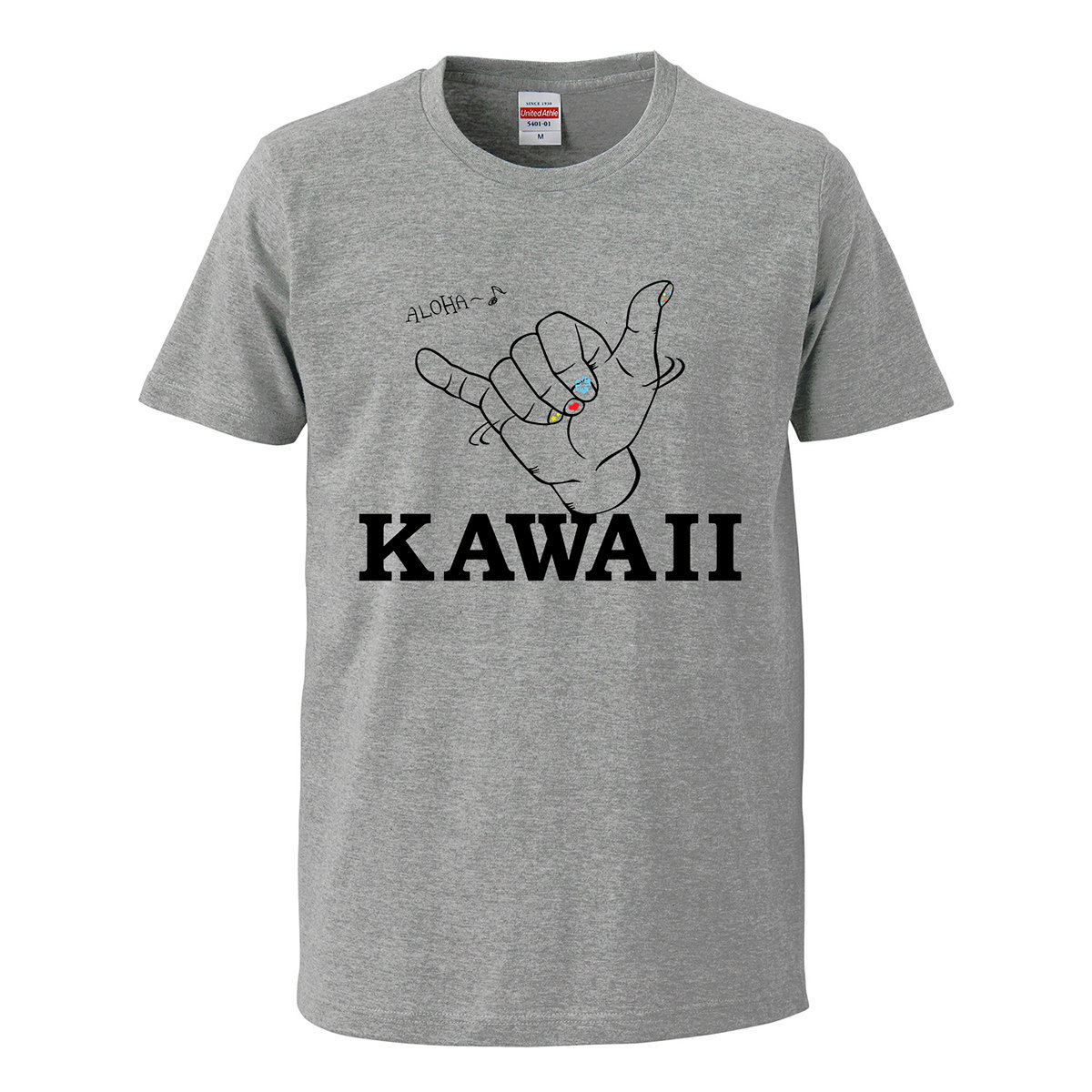 Hawaii Kawaii 可愛い プリントtシャツ メンズ グレー Jshoppers Com