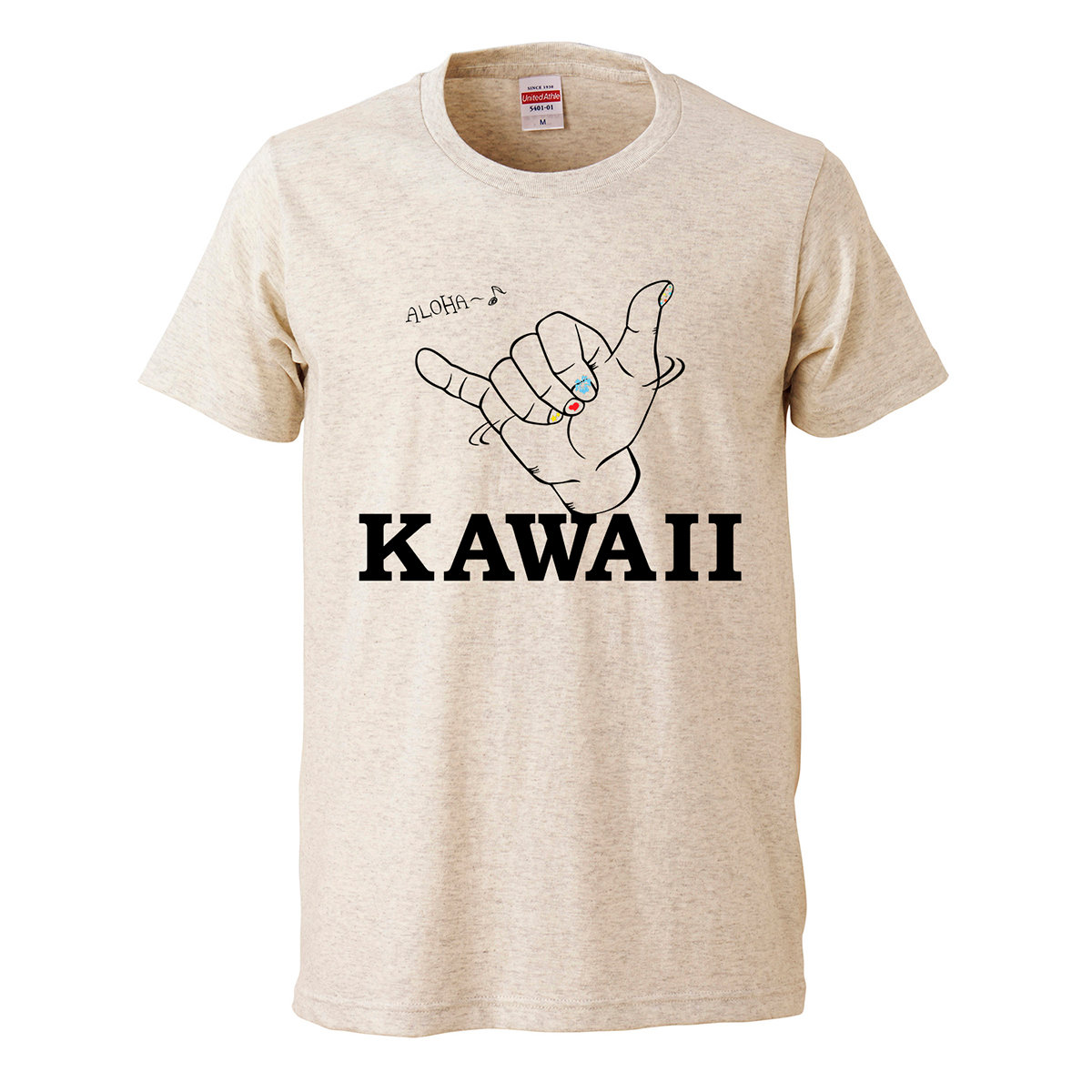 Hawaii Kawaii 可愛い プリントtシャツ メンズ オートミール Jshoppers Com