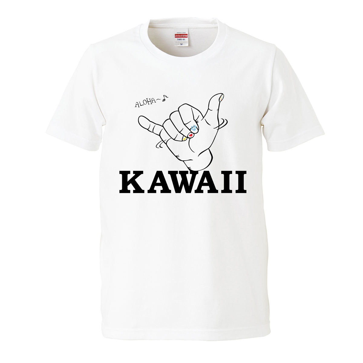 Hawaii Kawaii 可愛い プリントtシャツ メンズ 白 Jshoppers Com