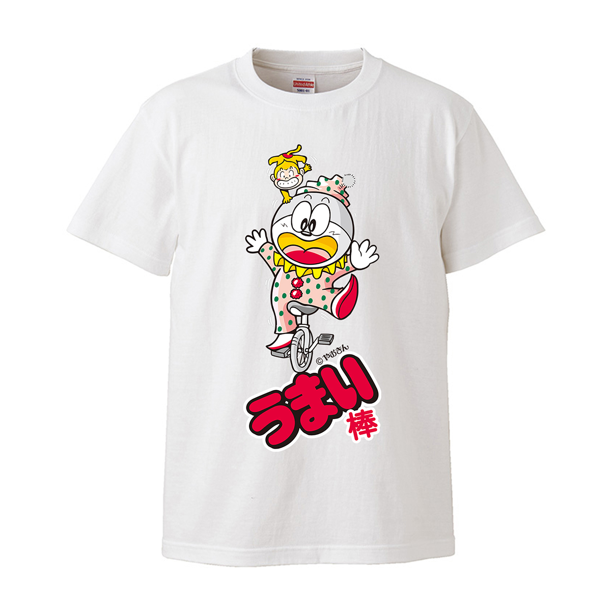 うまい棒 サラダ味 プリントtシャツ メンズ 白 Jshoppers Com